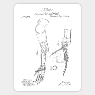 19th Century Prosthetic Arm Sticker